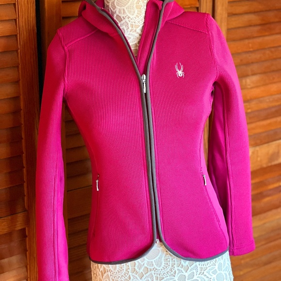 SPYDER Women's lightweight Knit Jacket with Zipper, Size M - Picture 5 of 8